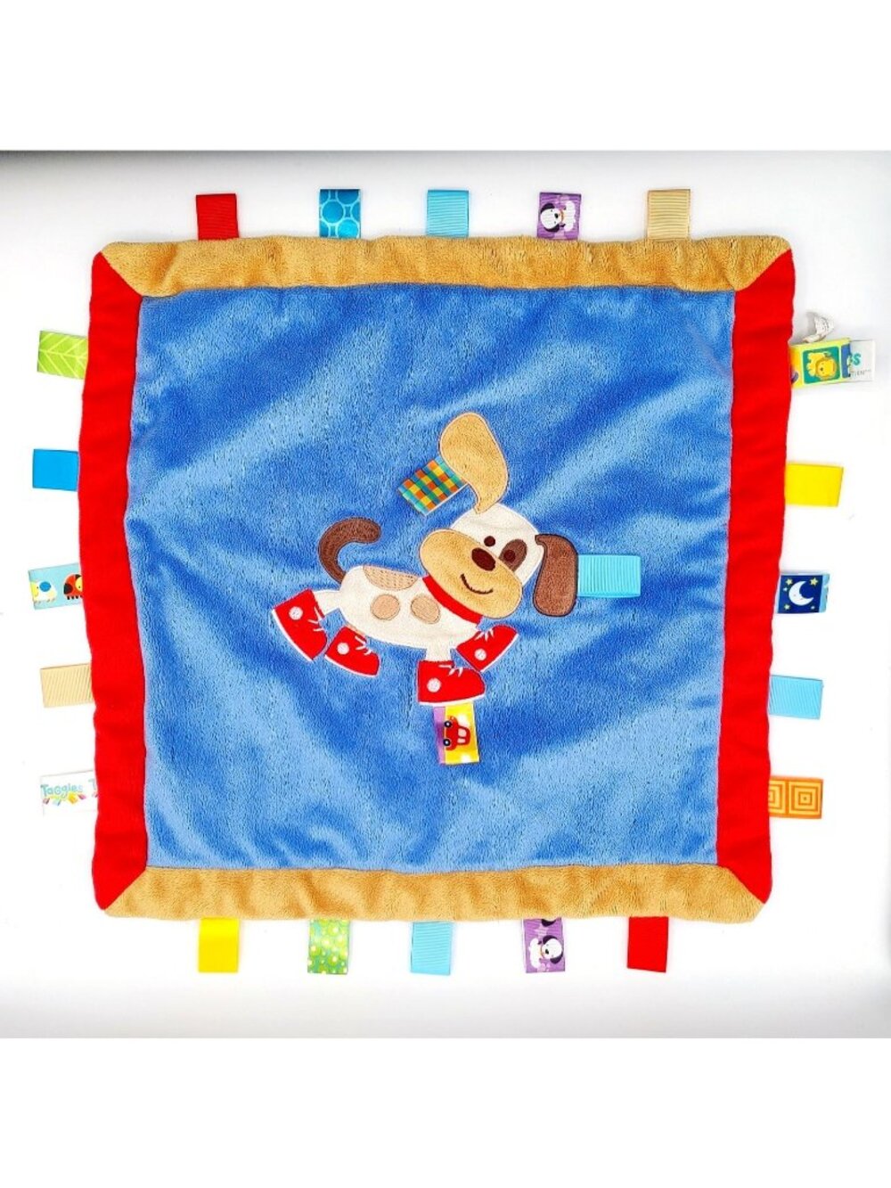 Mary Meyer Taggies Signature Collection Puppy Lovey Security Blanket 15.5"